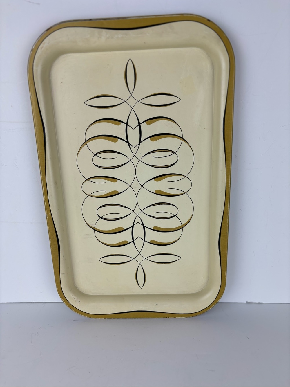 Vintage Miid-Century Modern small metal tray-Barware/kitchen coffee bar